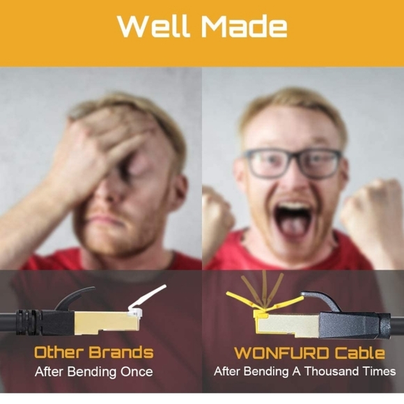 Cat8 Ethernet Cable for Rj45 Connectors, Ethernet Cord, Internet Cable … - Picture 6 of 7